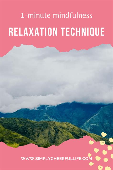 quick relaxation technique 1 minute nature connection simply cheerful life