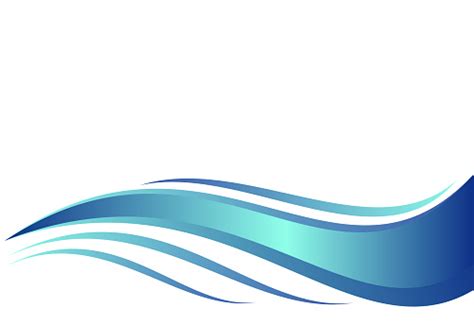Blue Water Wave Abstract Vector Illustration Stock Illustration