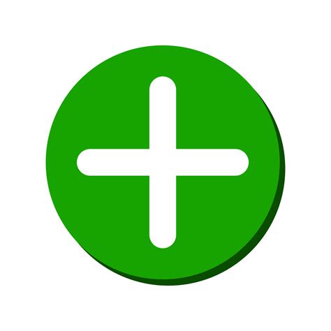 Green Plus Sign Icon