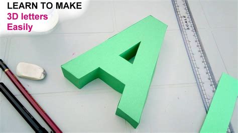 Learn To Make 3d Letters From Paper Letter A Origami Paper Art 3d