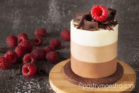 Container of cool whip and only use the very dark chocolate pudding. Simple Triple Chocolate Mousse Cakes, Pastry Maestra