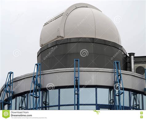 Modern Building Of Astrological Observatory Telescope Dome Stock Image