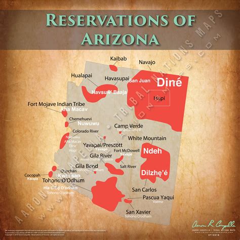 Indian Reservations In Arizona Map Maping Resources