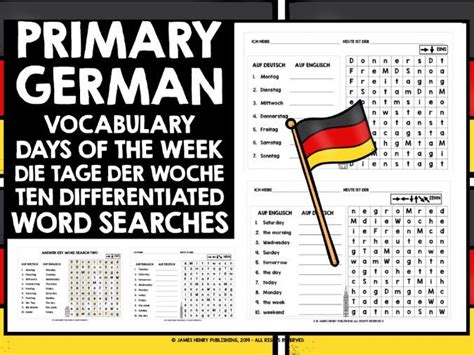 Secondary German Resources Days Dates Months Seasons