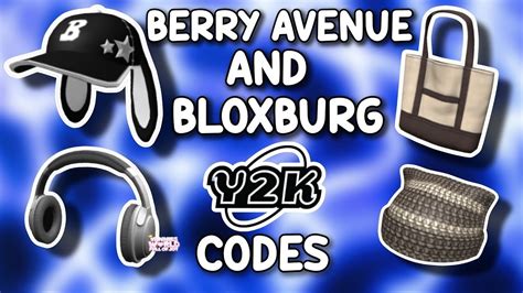 Y2k Accessories Codes For Berry Avenue Bloxburg And All Roblox Games