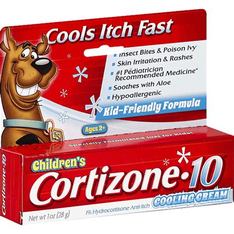 Childrens Cortizone 10 Anti Itch Cooling Cream Ages 2 Pain Relief