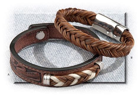 Braided and hitched horsehair items by donna murray, southern alberta horse hair hitching and braiding artist. Braided Horsehair Bracelets | Russell's For Men