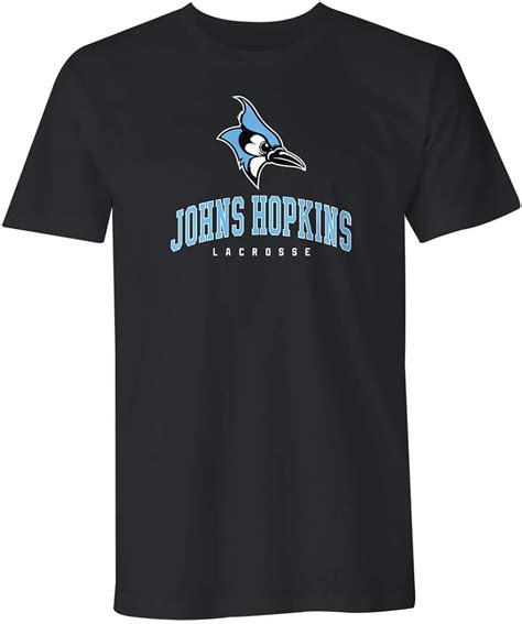 Johns Hopkins Lacrosse Tee Adult Xlarge Black At Amazon Mens Clothing