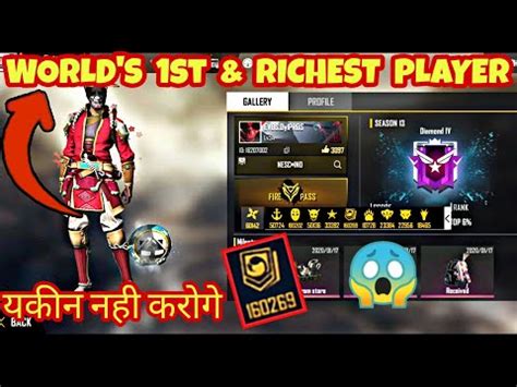 Look out the top 5 player's list below 😎👇 5 best free fire players in the world * free fire is a popular mobile. Free Fire World's Richest Player ,1st Player ,1st Level 80 ...