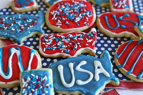 4th Of July Sugar Cookies Champagne Shimmer