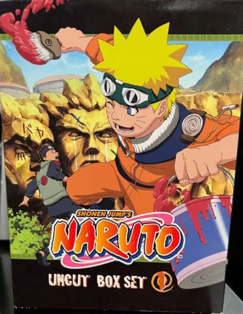 Naruto Uncut Box Set Vol 1 Dvd 2006 3 Disc Set 888 Picclick