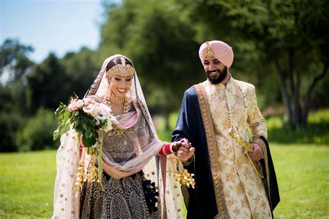 Sikh Indian Wedding At The San Jose Gurdwara Sahib Yash And Anjus