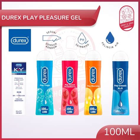 Durex Play Pleasure Lubricant Gel 100ml Type Warming Strawberry
