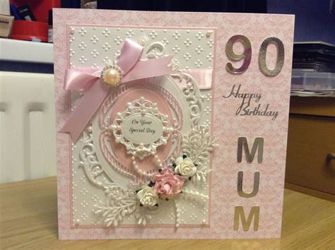 90 year old female, 90th birthday gifts for women, 90 years loved since 1931, 90 birthday gift ideas, grandma 90 years old 90th Birthday card for a mum | 90th birthday cards, Birthday cards for mum, Birthday cards for women