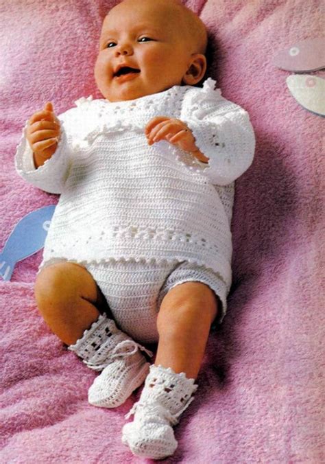 Crochet Pattern Pdf Baby Boy Christening Outfit Pure
