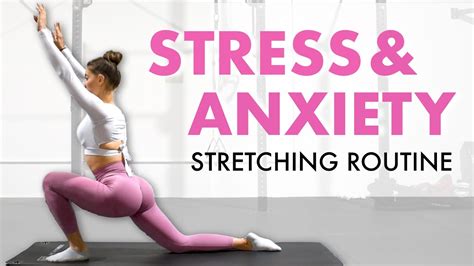 Stress And Anxiety Relief Workout 15 Min Stretching Routine Simple Yoga Stretches At Home