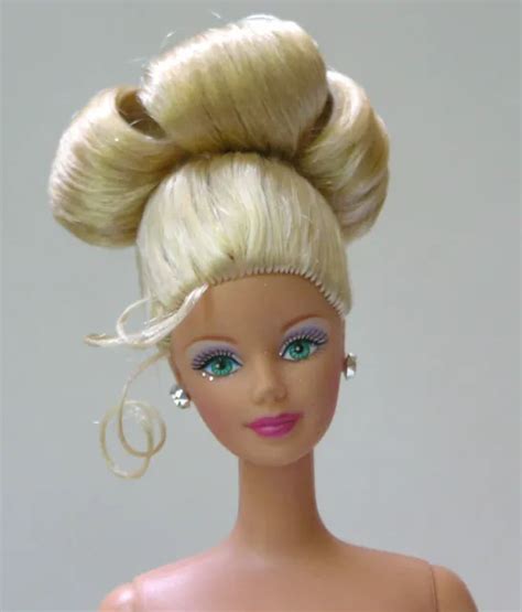 NUDE BLONDE BARBIE Beautiful Glamour ROMANTIC Updo Hair Mackie Face Sculpt PicClick