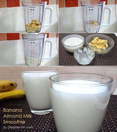 Follow my almond milk recipe to make your own almond milk or use any dairy free milk in these delicious smoothies. Banana Almond Milk Smoothie (Diabetic Recipe) | Diet Plan 101