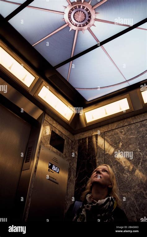 Elevator In Empire State Building Stock Photo Alamy