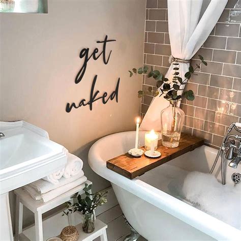 Get Naked Metall Wandbuchstaben für ein modernes Badezimmer Etsy de