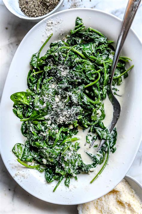 5-Ingredient Stovetop Creamed Spinach (So Easy!) - foodiecrush