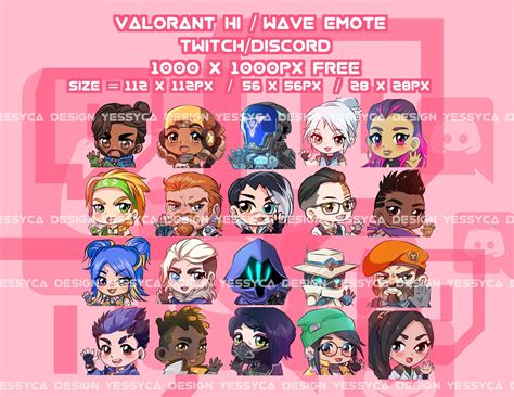 Discord Emotes, Viper, Chamber, Skye, Twitch, Extract, Streamers