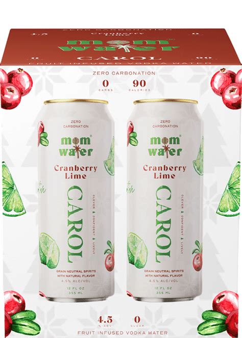 Mom Water Cranberry Lime Carol Total Wine And More