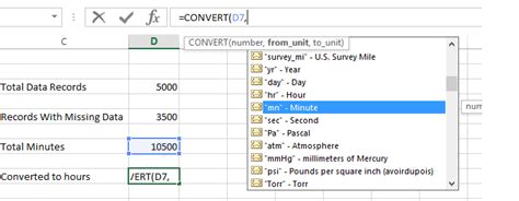 Calculate How Long A Task Will Take Using Convert Function Formula