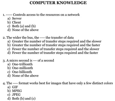 There are different types of computer network topologies. Basic Computers MCQs Multiple Choice Questions and Answers ...