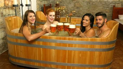 this day spa lets you bathe in beer while drinking it at the same time hit network