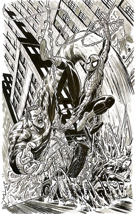 Spider Man Vs Sandman Illustration By Brian Level Comic Art In 2022