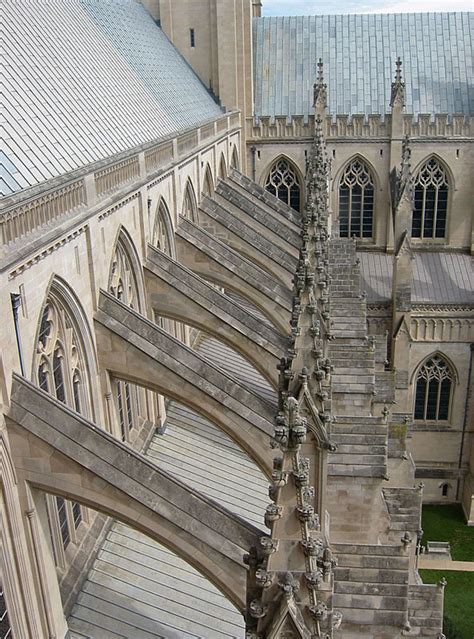 1 Close Up Of A Flying Buttress From The National Cathedral In