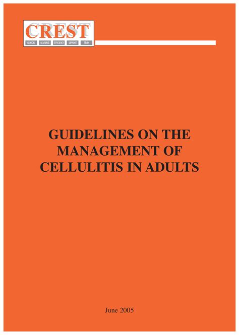 Cellulitis Guidelines Crest 05 Clinical Resource Efficiency Support