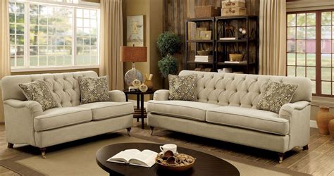 Furniture Of America Laney Beige Living Room Set Laney