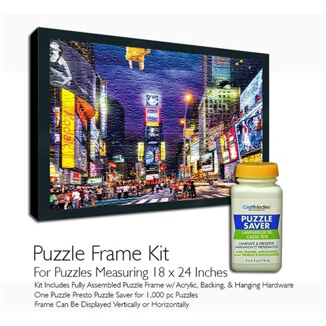 Jigsaw Puzzle Frame Kit Featuring Craft Medley Puzzle Glue Walmart