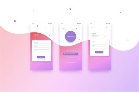 Top Loginsign Up Screen For Mobile App On Behance