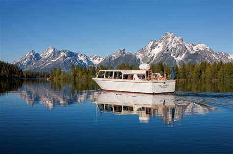 The upper lobby has enormous picture windows and a collection. 3 Meals while Cruising, Floating or Riding in Grand Teton ...