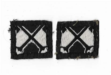 Original Ww2 Second Infantry Division Embroidered Formation Flashes