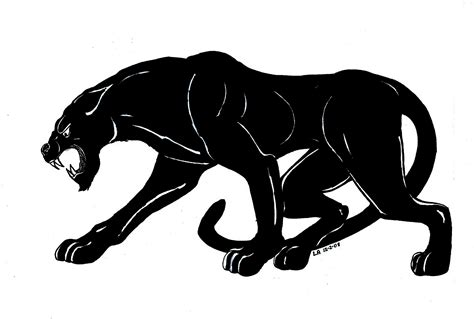 Black Panther Drawing Animal Clip Art Library