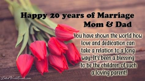 Reddit has thousands of vibrant communities with people that share your interests. 20th anniversary wishes for parents | Anniversary quotes ...