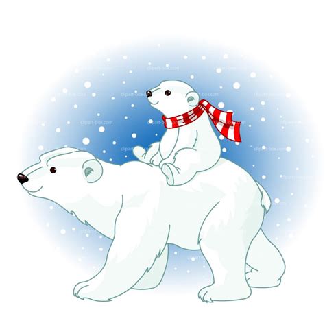 Polar Bear Clipart Sitting