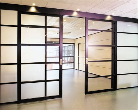 Porte fenetre coulissante en aluminium. Porte industrielle coulissante / en aluminium / semi ...