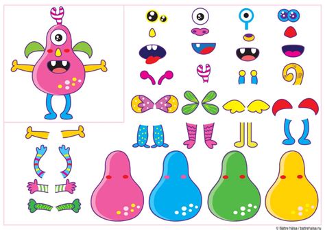 Monsterset 2: Klipp ut och klistra ihop ditt eget monster – Bättre hälsa