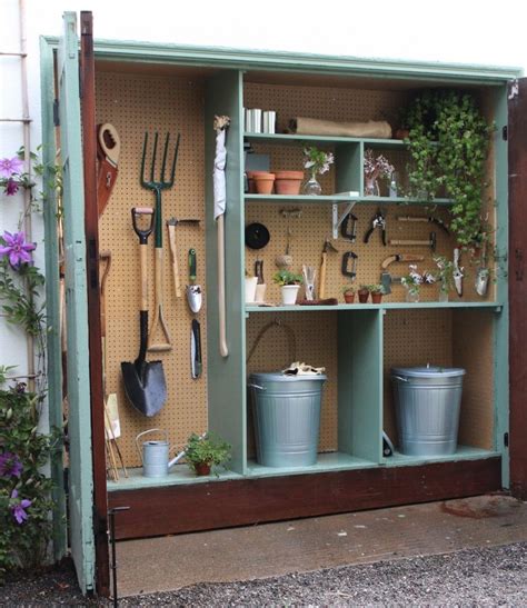 Plus, the cedar siding makes it look great. How To Organize A Mini Garden Storage Shed - Gardenoholic