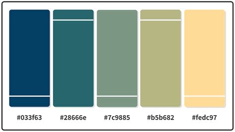 Blue And Sage Green Color Palette