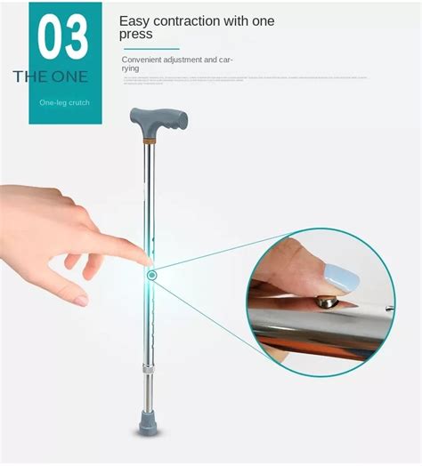 Aluminum Alloy Stable Adjustable Medical Crutches Price Cane Walking