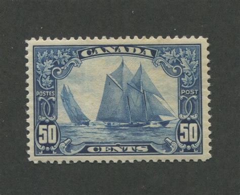 1929 Canada Schooner Bluenose Ship Mint Postage Stamp 158 Catalogue