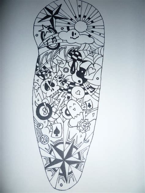Sleeve Tattoo Drawings At Explore Collection Of