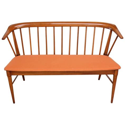 ← actually cute kids area rug. Mid-Century Modern Spindle Back Bench at 1stdibs