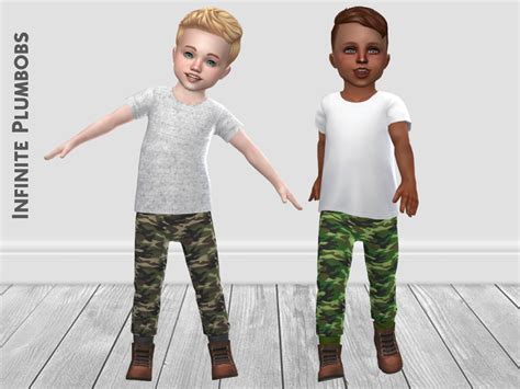 The Sims Resource Ip Toddler Camo Joggers